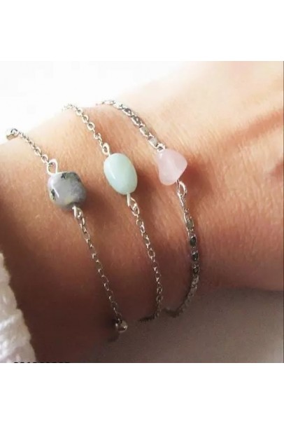Three Stone Bracelet with Surprise Gift